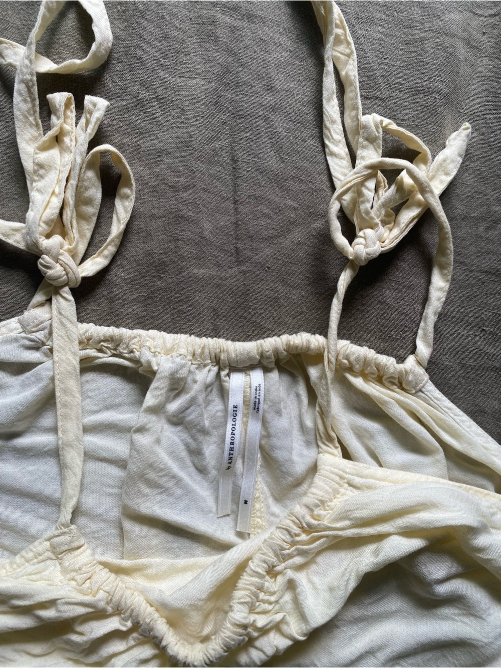 Anthropologie Cream Embroidered Boho Maxi Dress - Picture 3 of 6